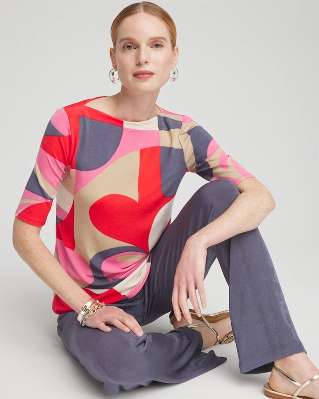 Travelers Modern Elbow Sleeve Top - image 2